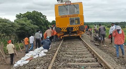 Gangakhed Vadgaon Railway  track