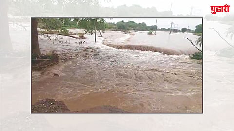 Flood damage bunds breached Ahilyanagar