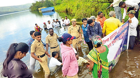 Koyna dam protest |