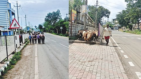 Students Footpath Issue