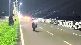 Bike stunts on Motagaon Mankoli bridge