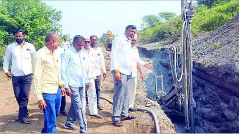 Nagin Nala canal work progress