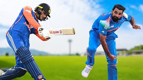 Abhishek Sharma : अभिषेक शर्माकडून मोहम्मद शमीची धुऽ धुऽ धुलाई..! अवघ्या 12 चेंडूंत ठोकले झंझावाती अर्धशतक