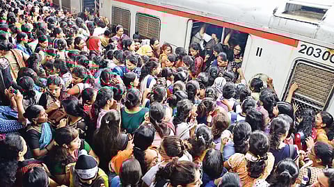 Overcrowded trains