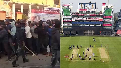 IND vs SA match lathicharge on fans