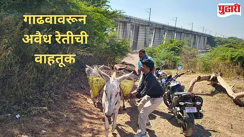 Purna river sand mining