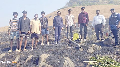 Ramdharaneshwar hill wildfire