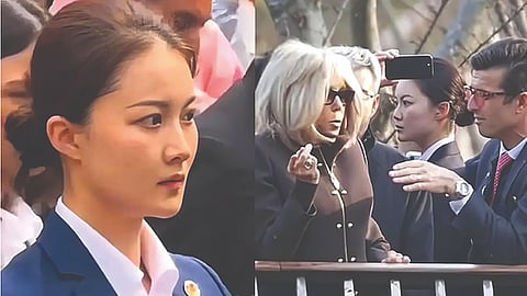 Macron woman bodyguard