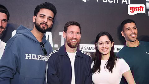 Elvish Yadav moment with Messi | 'हे खरंच घडलं का?' एल्विश यादवचा लियोनल मेसीसोबतचा ‘तो’ क्षण चर्चेत