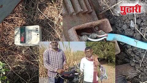 Godavari river electric motor theft in Purna 