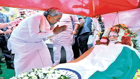 Shamanur Shivashankarappa last rites