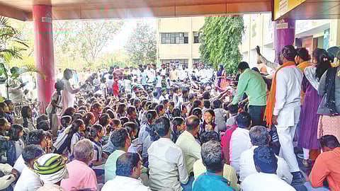 Students parents protest