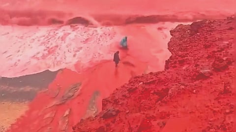 Iran red beach