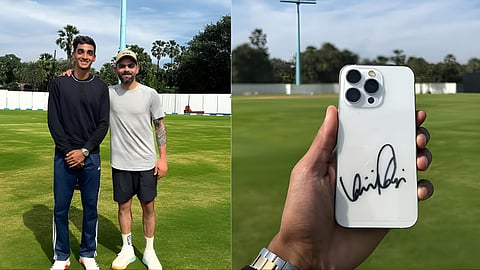 virat kohli special gift to net bowler