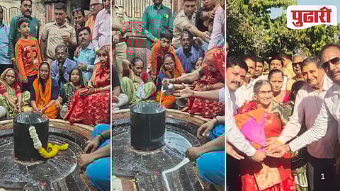 Jashodaben Modi visit Parli Vaijnath Temple