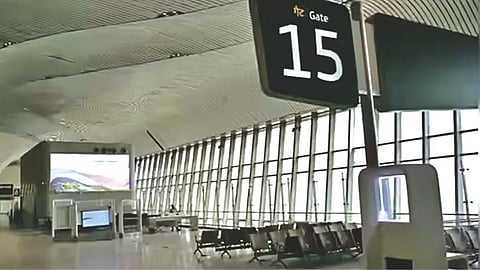 Navi Mumbai airport takeoff