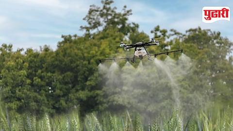 Drone spraying Agriculture