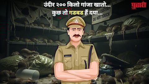 Rats Ate 200 kg marijuana