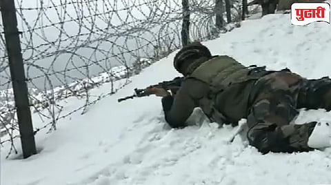 Indian Army | गोठवणार्‍या थंडीत जवान सीमेवर