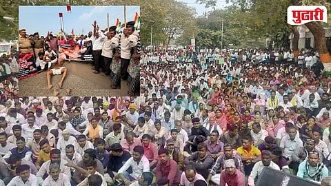 Farmers Long March in Nagbhid 