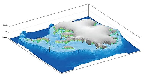 Antarctica ice melting