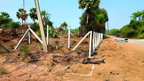 Land encroachment nuclear project area