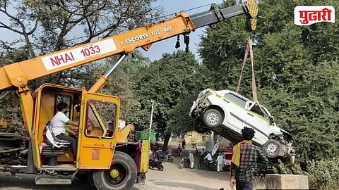   Speeding Car Hits Bike