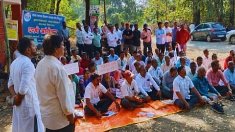 Sindhudurg School Protest