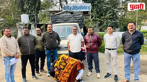 Chandrapur Crime | कत्तलीसाठी नेणाऱ्या ६ बैलांची सुटका;  ७.२० लाखांचा मुद्देमाल जप्त, दोघांना अटक  