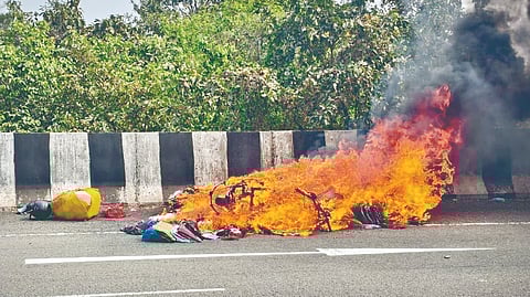 Sindhudurg Bike Fire