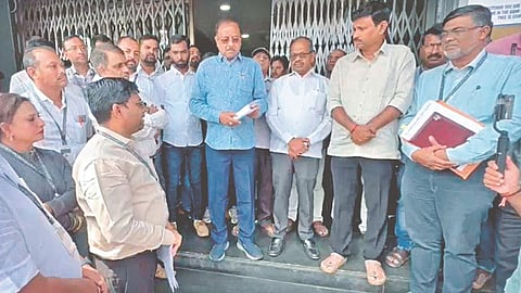 Bank Employees Protest