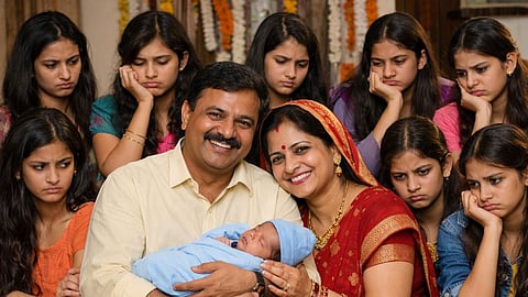 
Viral Post woman gives birth to son after 10 daughters 