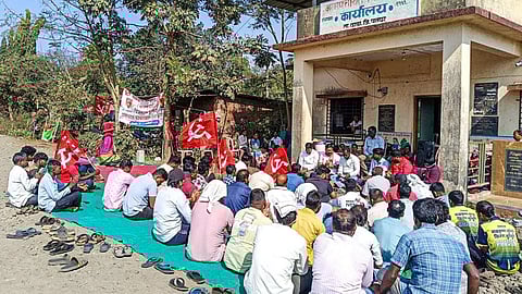 Communist party protest