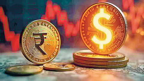 Rupee Weakness Triggers Sharp Fall in Indian Stock Market