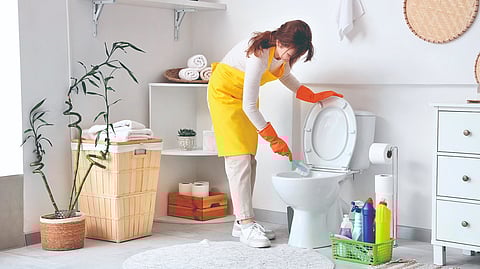 Mixing toilet cleaners danger,