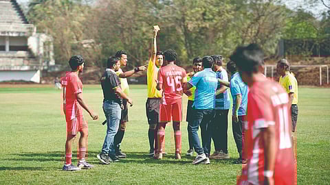football match fight