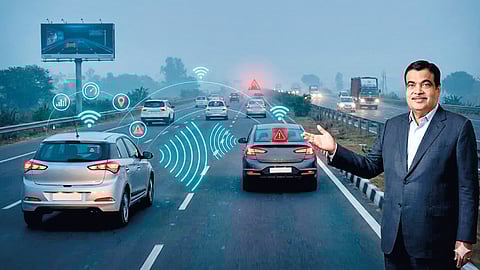 v2v technology for road accident