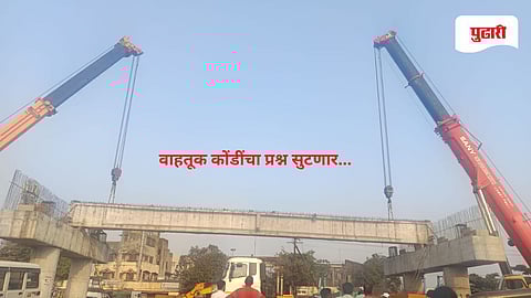 Kolhapur news | वाहतूक कोंडींचा प्रश्न सुटणार...! नागाव फाटा येथील महामार्गावर उड्डाणपुल उभारणी काम सुरू  