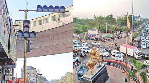 Latur traffic signal issue