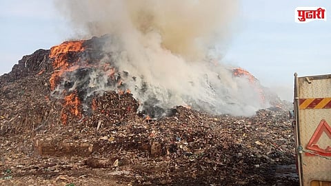 Nagpur garbage dump fire news 