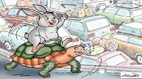 Tanker Overturn Traffic Jam |