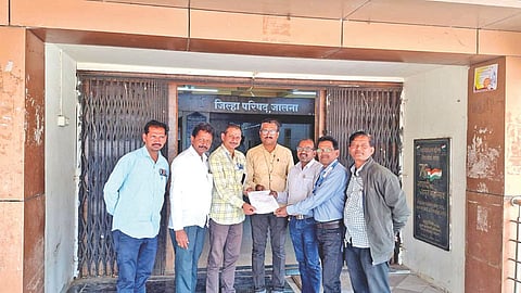 Jalna Municipal Workers Protest