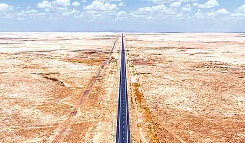 World Longest Straight Road