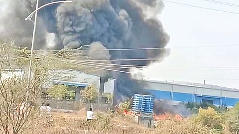 Industrial fire accident