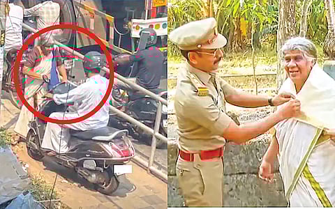 Footpath driving viral video | 