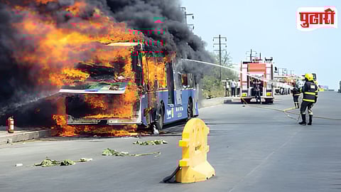 PMPML Electric Bus Fire