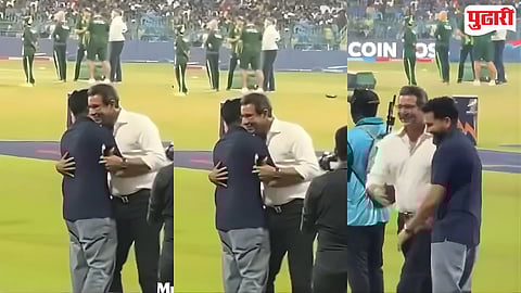 ind vs pak rohit sharma hugs wasim akram controversy