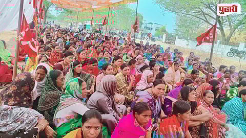 Manwat Tehsil Farm Laborers Protest
