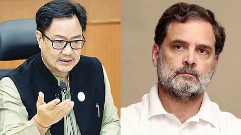 Kiren Rijiju on Rahul Gandhi |भारताच्या सुरक्षेसाठी राहुल गांधी धोकादायक : संसदीय कामकाज मंत्री किरेन रिजिजू यांचा गंभीर आरोप
