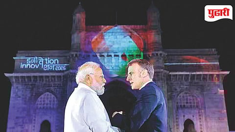 Modi Macron Mumbai event